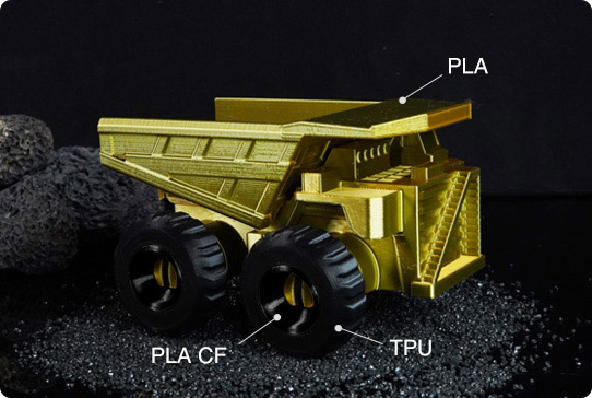 Друк не тільки звичайними пластиками PLA, PETG, але й гнучкими як TPU 95A